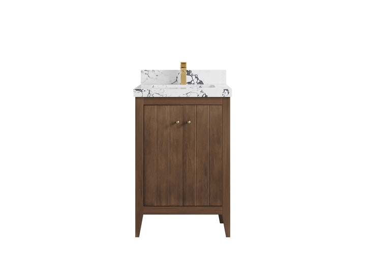 Atlanta Teak Wood 24 in. W x 22 in. D Single Sink Bathroom Vanity - photo 39