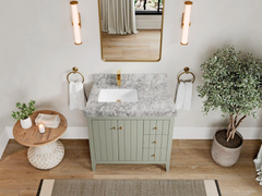 Atlanta 36 in. W x 22 in. D Left Offset Sink Bathroom Vanity - photo 21
