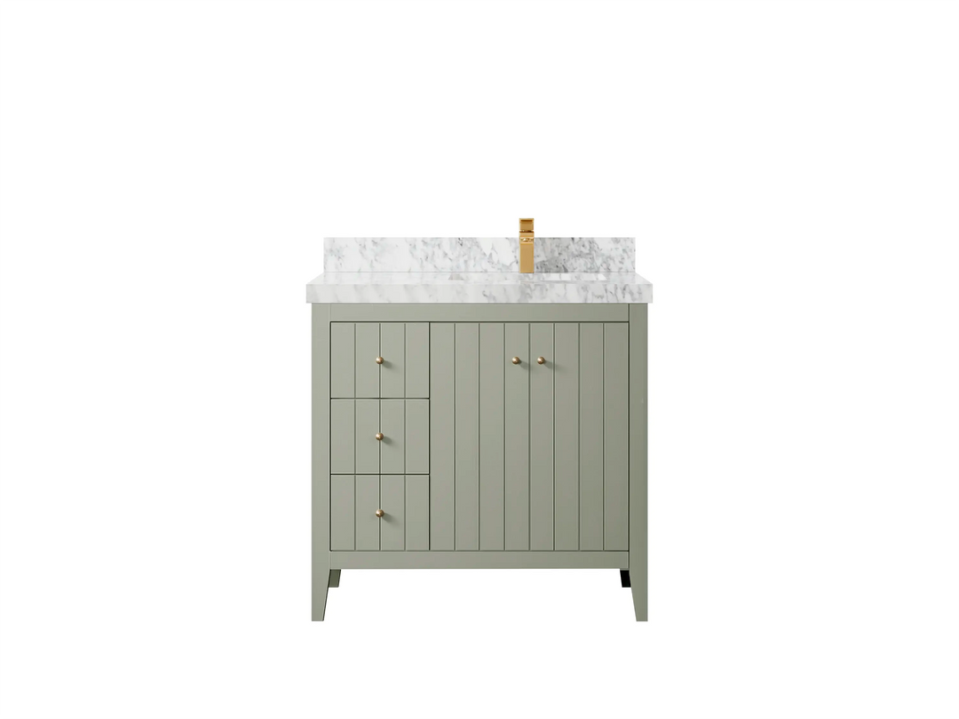 Atlanta 36 in. W x 22 in. D Right Offset Sink Bathroom Vanity