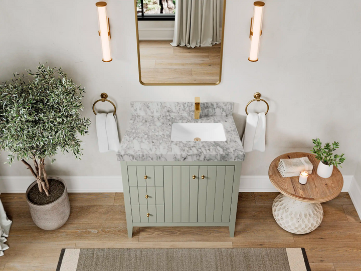 Atlanta 36 in. W x 22 in. D Right Offset Sink Bathroom Vanity - photo 37