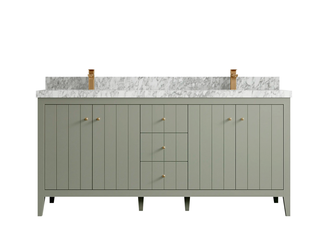 Atlanta 72 in. W x 22 in. D Double Sink Bathroom Vanity