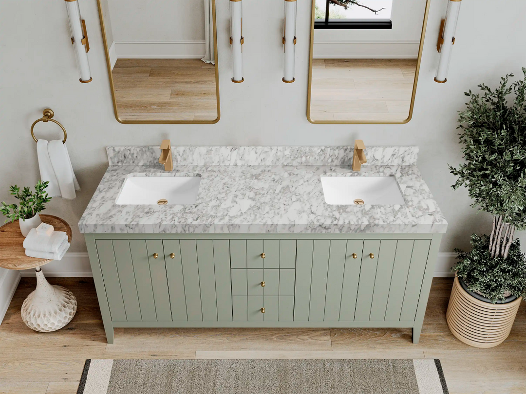 Atlanta 72 in. W x 22 in. D Double Sink Bathroom Vanity