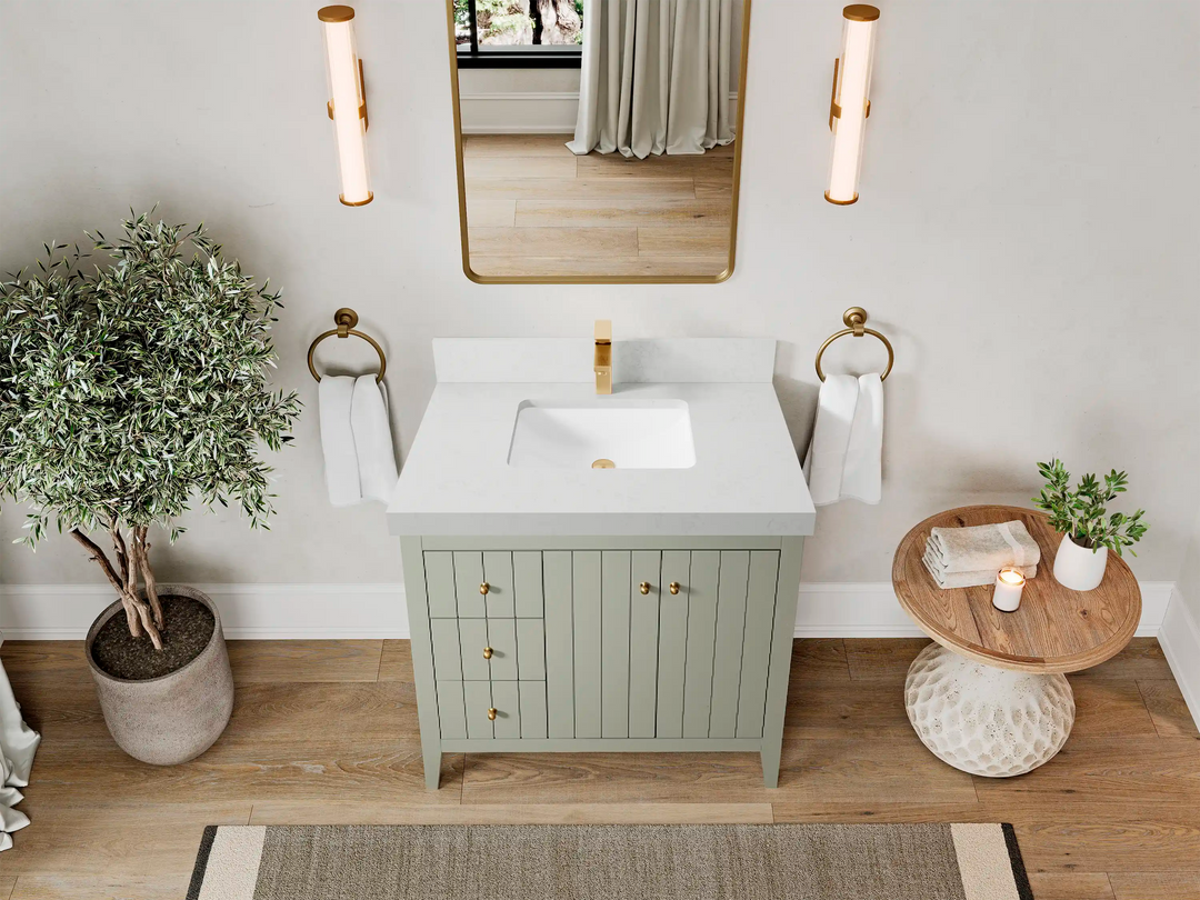 Atlanta 36 W x 22 D Center Sink Vanity for Elegant Bathrooms