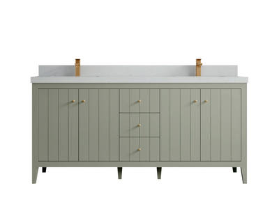 Atlanta 72 in. W x 22 in. D Double Sink Bathroom Vanity