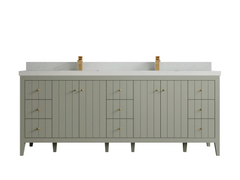 Atlanta 84 in. W x 22 in. D Double Sink Bathroom Vanity - photo 21
