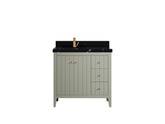 Atlanta 36 in. W x 22 in. D Left Offset Sink Bathroom Vanity - photo 48