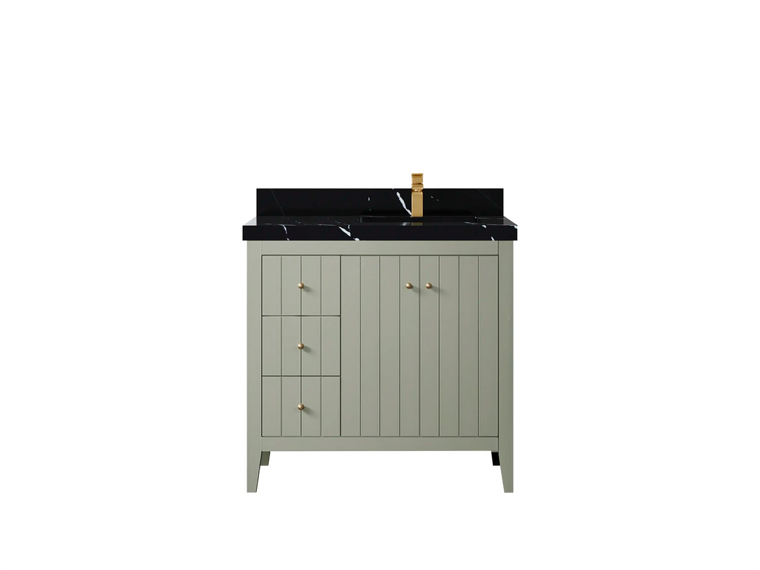 Atlanta 36 in. W x 22 in. D Right Offset Sink Bathroom Vanity