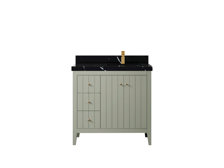 Atlanta 36 in. W x 22 in. D Right Offset Sink Bathroom Vanity - photo 26