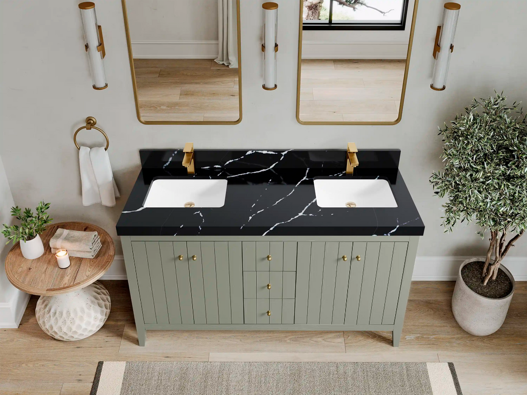 Atlanta 60 in. W x 22 in. D Double Sink Bathroom Vanity