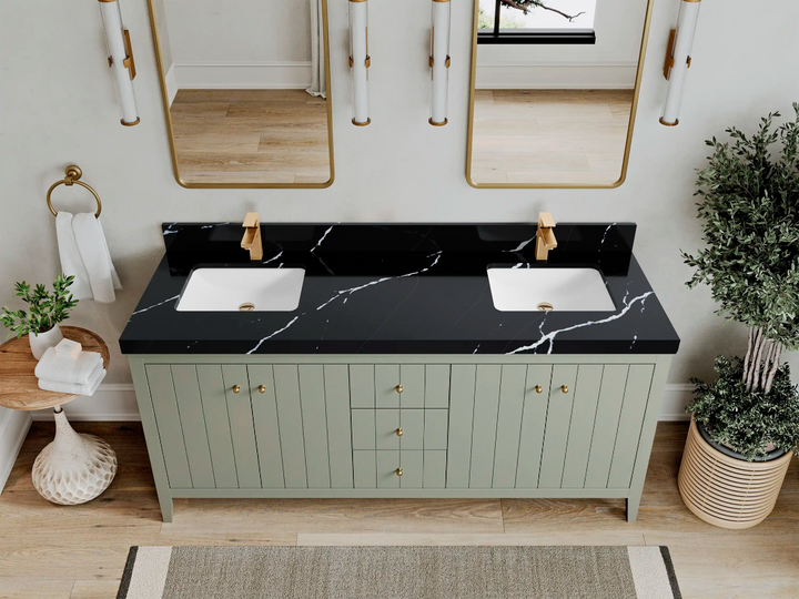 Atlanta 72 in. W x 22 in. D Double Sink Bathroom Vanity - photo 12