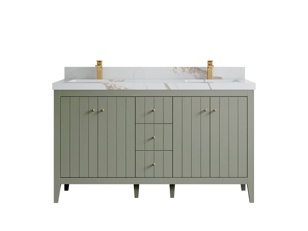 Atlanta 60 in. W x 22 in. D Double Sink Bathroom Vanity