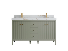 Atlanta 60 in. W x 22 in. D Double Sink Bathroom Vanity - photo 14