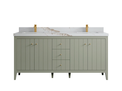 Atlanta 72 in. W x 22 in. D Double Sink Bathroom Vanity