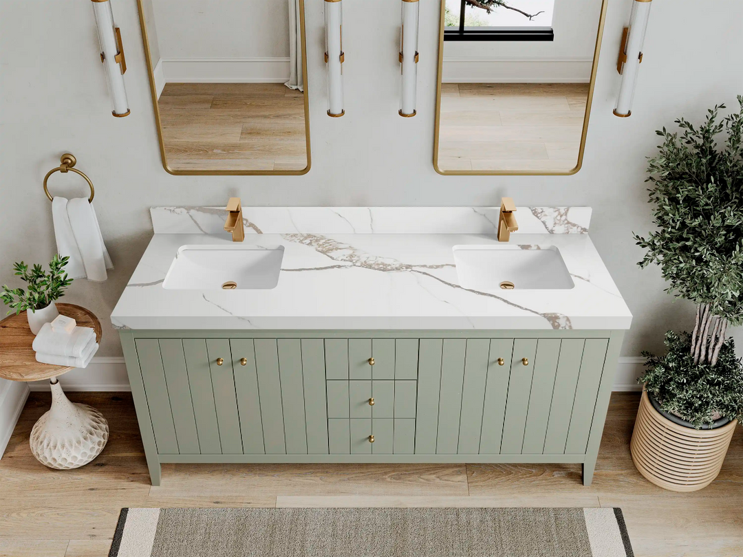 Atlanta 72 in. W x 22 in. D Double Sink Bathroom Vanity