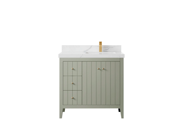 Atlanta 36 in. W x 22 in. D Right Offset Sink Bathroom Vanity - photo 30