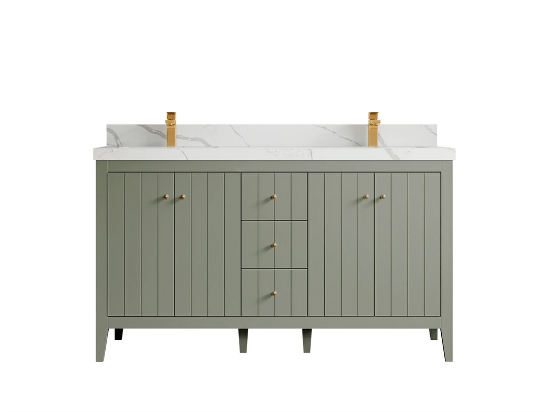 Atlanta 60 in. W x 22 in. D Double Sink Bathroom Vanity