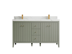 Atlanta 60 in. W x 22 in. D Double Sink Bathroom Vanity - photo 16