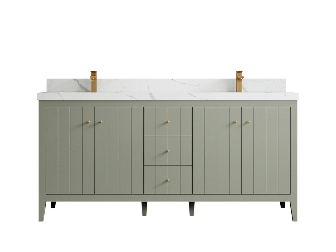 Atlanta 72 in. W x 22 in. D Double Sink Bathroom Vanity