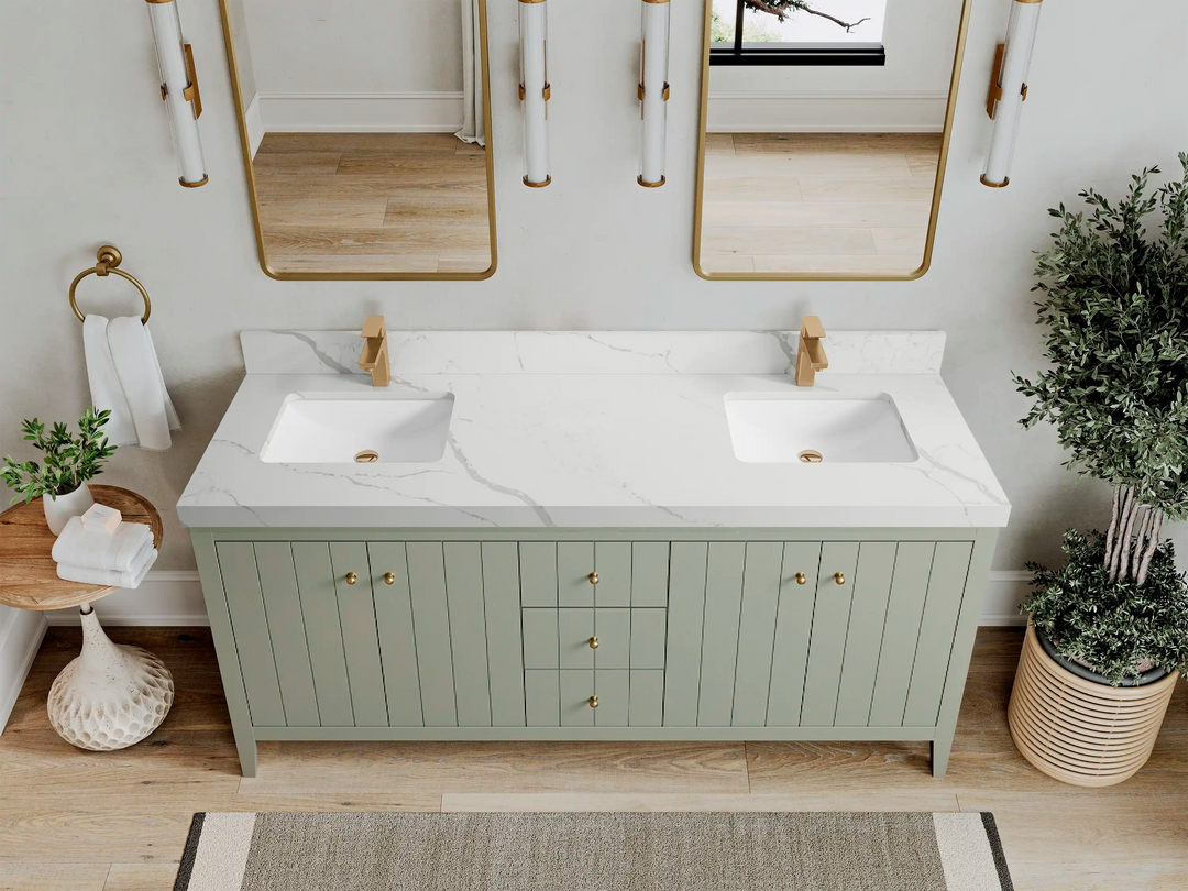 Atlanta 72 in. W x 22 in. D Double Sink Bathroom Vanity