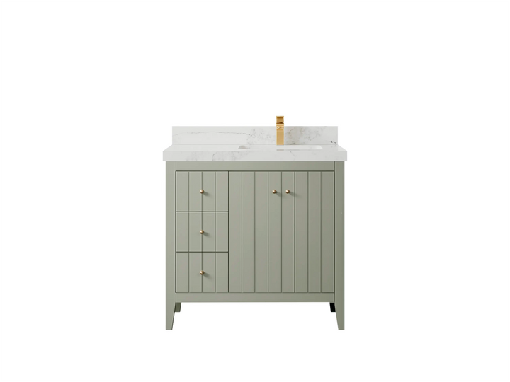 Atlanta 36 in. W x 22 in. D Right Offset Sink Bathroom Vanity - photo 32