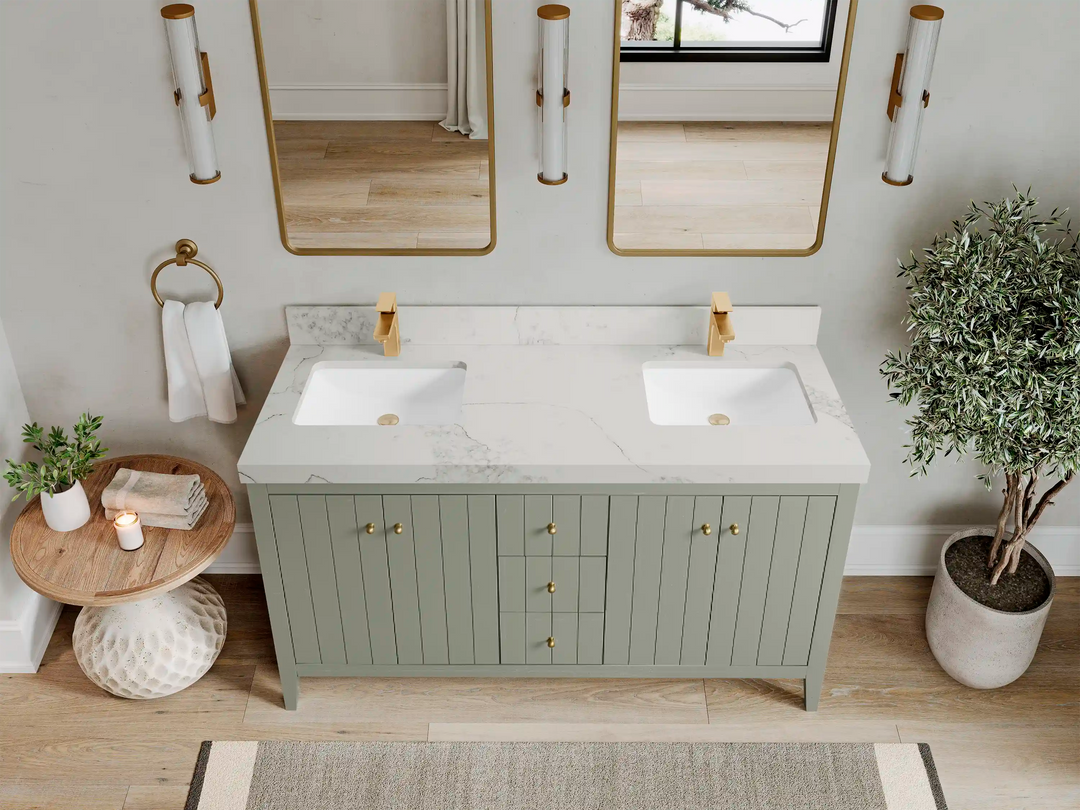 Atlanta 60 in. W x 22 in. D Double Sink Bathroom Vanity