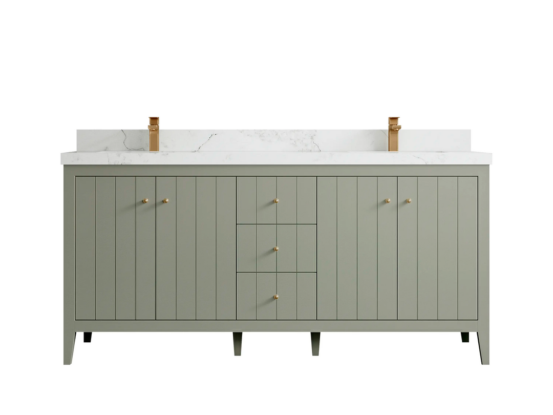 Atlanta 72 in. W x 22 in. D Double Sink Bathroom Vanity