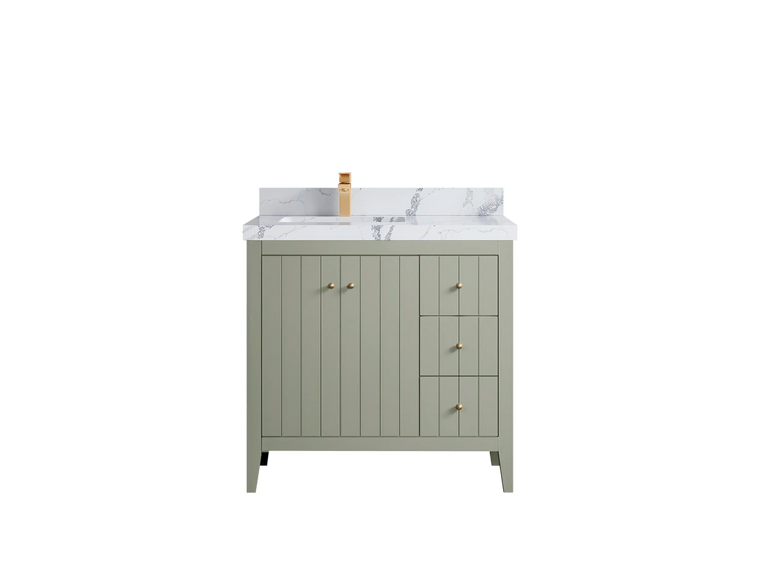 Atlanta 36 in. W x 22 in. D Left Offset Sink Bathroom Vanity