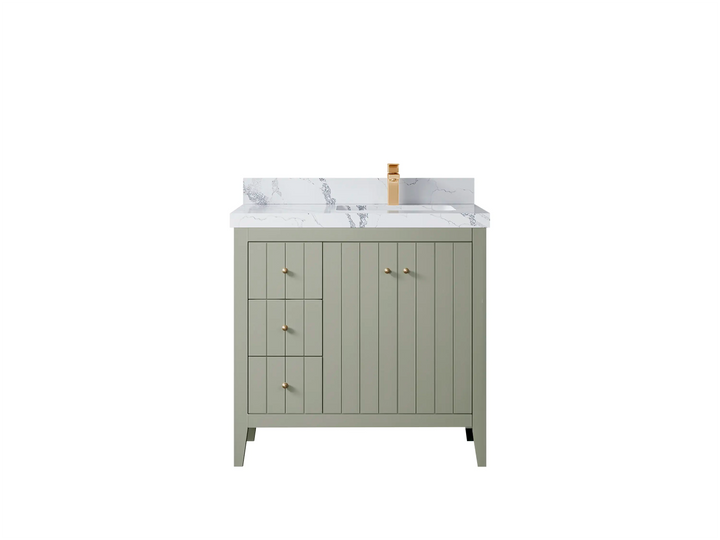 Atlanta 36 in. W x 22 in. D Right Offset Sink Bathroom Vanity - photo 34