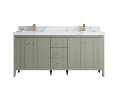 Atlanta 72 in. W x 22 in. D Double Sink Bathroom Vanity