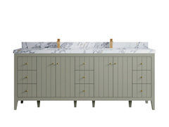 Atlanta 84 in. W x 22 in. D Double Sink Bathroom Vanity - photo 15