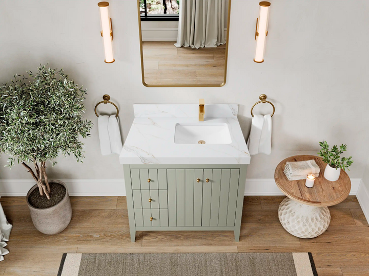 Atlanta 36 in. W x 22 in. D Right Offset Sink Bathroom Vanity - photo 35