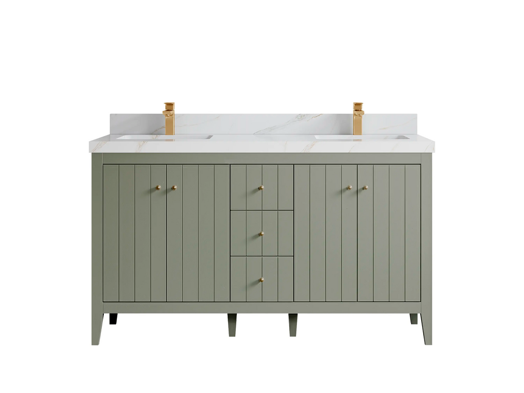 Atlanta 60 in. W x 22 in. D Double Sink Bathroom Vanity