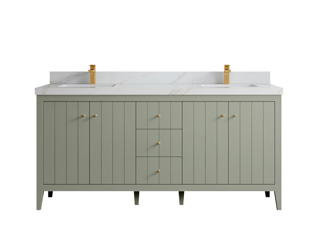 Atlanta 72 in. W x 22 in. D Double Sink Bathroom Vanity