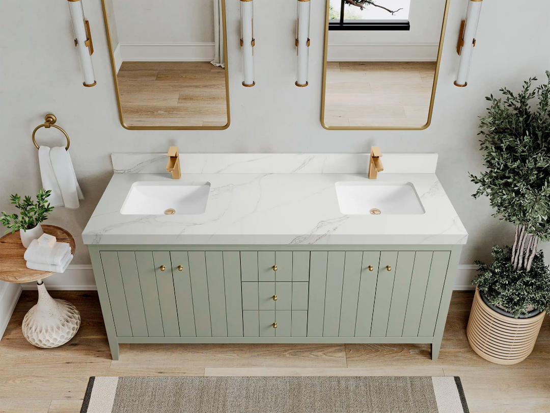 Atlanta 72 in. W x 22 in. D Double Sink Bathroom Vanity