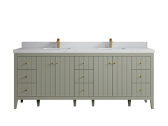 Atlanta 84 in. W x 22 in. D Double Sink Bathroom Vanity - photo 17