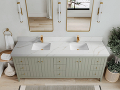 Atlanta 84 in. W x 22 in. D Double Sink Bathroom Vanity - photo 16