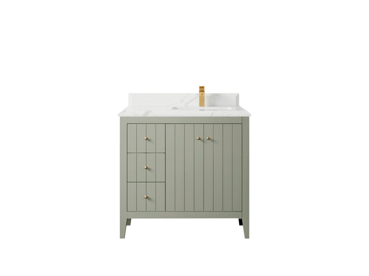 Atlanta 36 in. W x 22 in. D Right Offset Sink Bathroom Vanity - photo 42