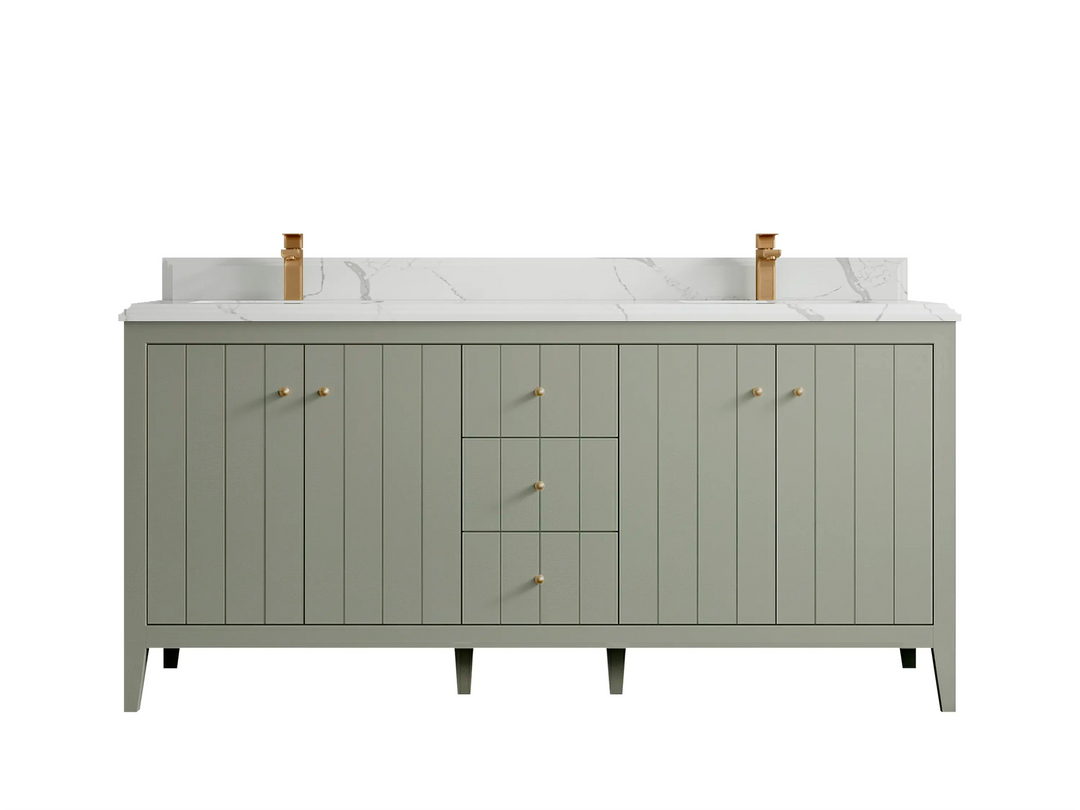 Atlanta 72 in. W x 22 in. D Double Sink Bathroom Vanity