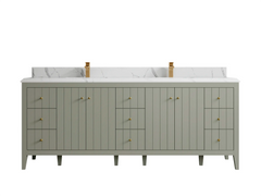 Atlanta 84 in. W x 22 in. D Double Sink Bathroom Vanity - photo 23