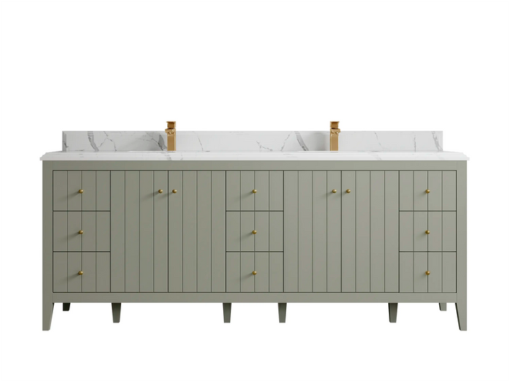 Atlanta 84 in. W x 22 in. D Double Sink Bathroom Vanity - photo 26