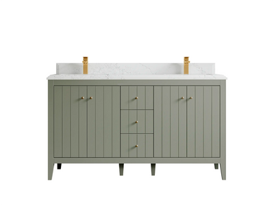 Atlanta 60 in. W x 22 in. D Double Sink Bathroom Vanity