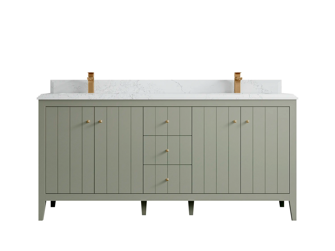 Atlanta 72 in. W x 22 in. D Double Sink Bathroom Vanity