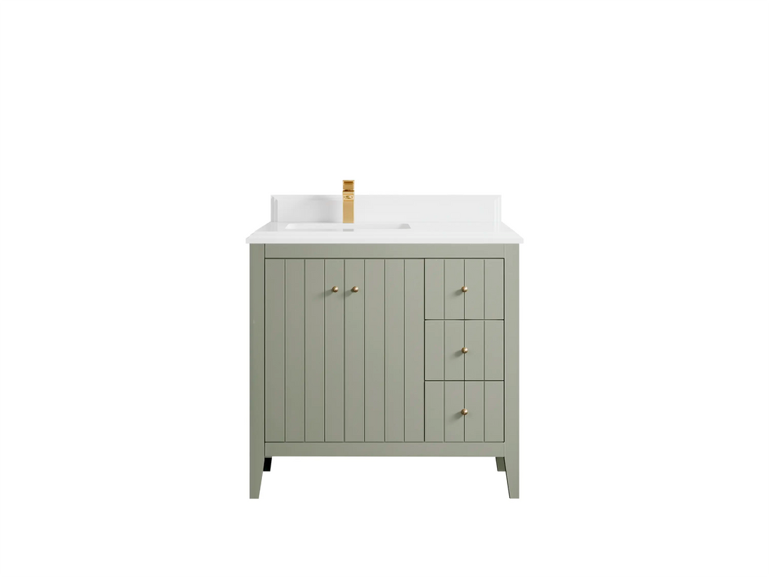 Atlanta 36 in. W x 22 in. D Left Offset Sink Bathroom Vanity