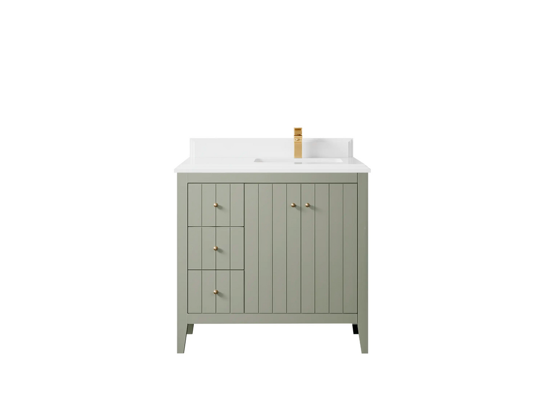 Atlanta 36 in. W x 22 in. D Right Offset Sink Bathroom Vanity