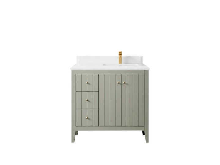 Atlanta 36 in. W x 22 in. D Right Offset Sink Bathroom Vanity - photo 46