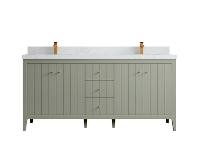 Atlanta 72 in. W x 22 in. D Double Sink Bathroom Vanity