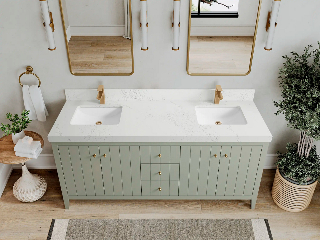 Atlanta 72 in. W x 22 in. D Double Sink Bathroom Vanity