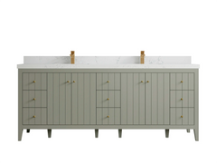 Atlanta 84 in. W x 22 in. D Double Sink Bathroom Vanity - photo 29