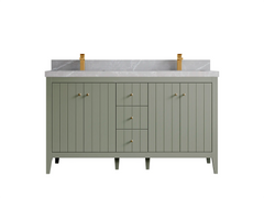Atlanta 60 in. W x 22 in. D Double Sink Bathroom Vanity - photo 36