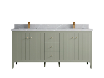 Atlanta 72 in. W x 22 in. D Double Sink Bathroom Vanity
